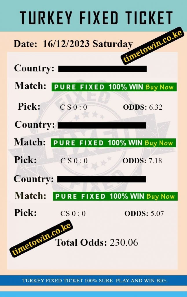 FIXED MATCHES 100% SURE - CORRECT SCORE GAMES