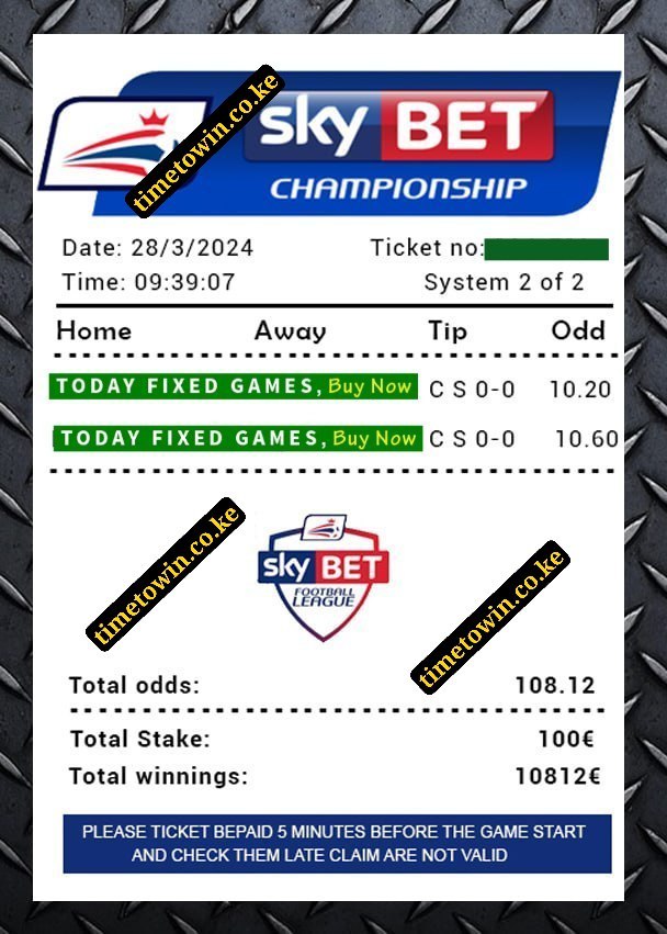 Skybet Fixed Matches Today Correct Score Football
