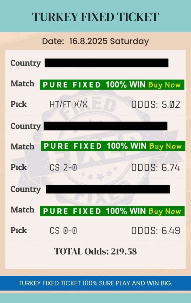 VIP Fixed Matches – 100% Winning Betting Predictions from Insiders