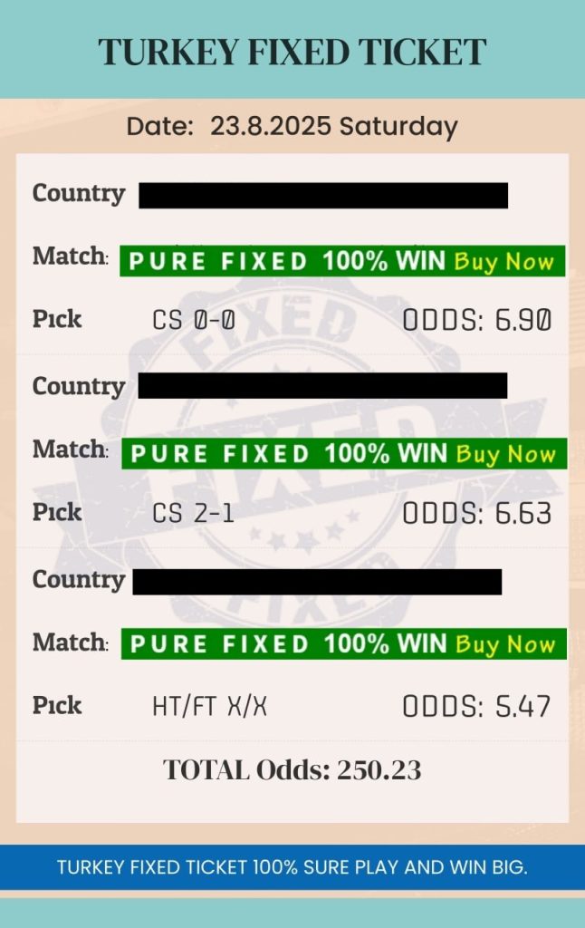 Big Odds Fixed Matches – Exclusive Club premium betting predictions