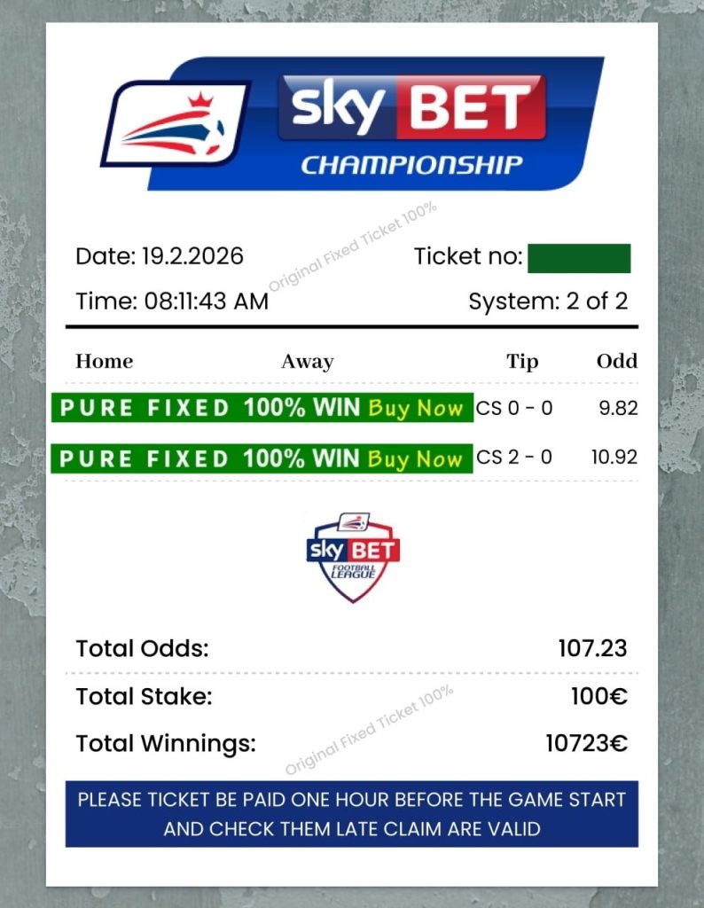 safe fixed matches verified ticket premium